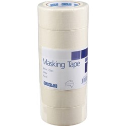 Cumberland Masking Tape 48mm x 50m White Pack Of 6