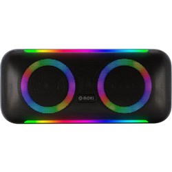 Moki Pro Block Party 2 x 20W Wireless LED Speaker With True Wireless Stereo