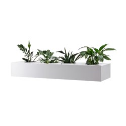 Rapidline Go Steel Planter Box 1530W x 473D x 230mmH White