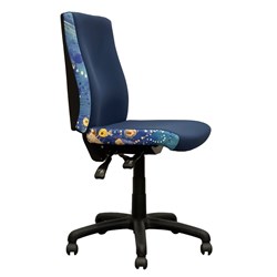 K2 Orange Dust Spectrum Katherine High Back Office Chair Ocean Blue 135kg