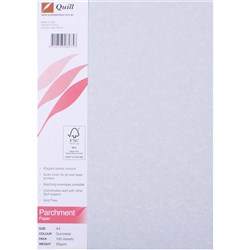 Quill Parchment Paper A4 90gsm Gunmetal Pack Of 100