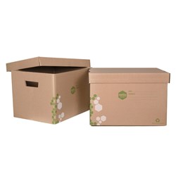 Marbig Sto-Away Archive Boxes 315W x 420D x 275mmH Kraft Pack Of 2