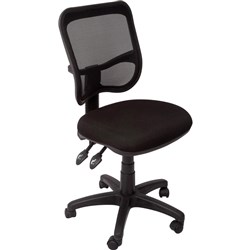 Rapidline EM300 Ergonomic Chair Medium Mesh Back Black 110KG