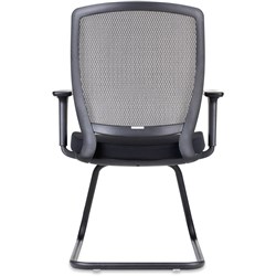 Rapidline Hartley Visitor Chair Large Mesh Back Black