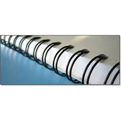 Gold Sovereign Binding Wires 34 Loop 3:1 Pitch 8mm Pack of 100 Black